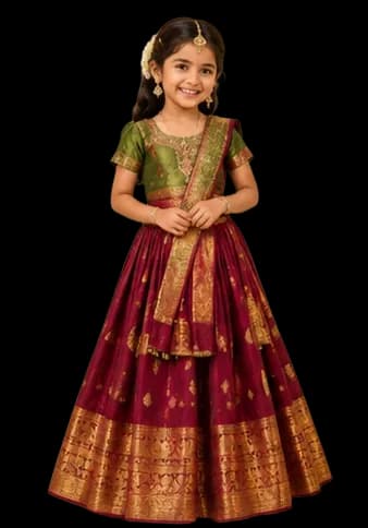 Lehenga Blouse or Pattu Pavadai